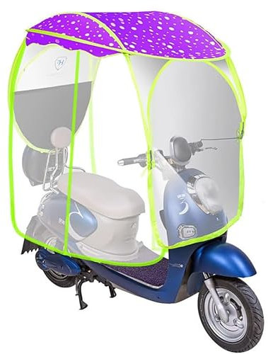 YangRy Regenschutz für Elektrofahrzeuge, Markise, Sonnenschutz, Motorrad-Regenschutz, Regenschirm, Batterie-Auto-Regenschutz, Sonnenschutz-Regenschirm, Lila