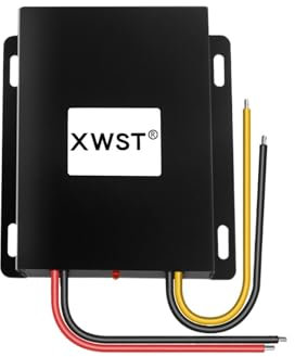 Convertidor CC de 12V a 19V, módulo regulador de voltaje elevador de 12 voltios a 19 voltios, 19V, 20A, 180W, 25A, 475W, fuente de alimentación for ordenador portátil y coche(Color:25A Iron L)