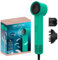 Cecotec Secador de Pelo Ionicare Rockstar Style Green, Secador Muy Compacto y Ligero, Motor 1500W 110000 Rpm, Generador de Iones, 4 Temperaturas, 3 Velocidades, Silencioso: Tecnología Brushless