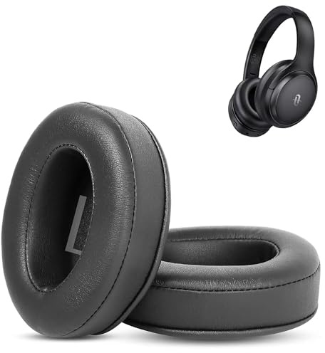 HAIZEEN Ohrpolster Kompatibel mit Taotronics SoundSurge 85/TT-BH085/SoundSurge 90/TT-BH090/SoundSurge 60/TT-BH060 Kopfhörern Ohrpolster Ersatzkissen (Proteinleder/Memory-Schaum)