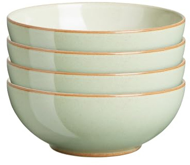 Denby - Heritage Orchard Cereal Bowls Set of 4-17cm Diameter, 820ml Capacity - Dishwasher & Microwave Safe, Oven Proof Dishes for Soup, Noodles - Stoneware, Ceramic - Chip Resistant for Everyday Use