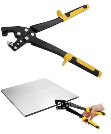 Crimpadora de pernos, crimpadora de perfil Alicatesdeperforaciónprofesionales, Alicates de perforación fijos, Alicates de perforación fijos para quilla de acero,tamaño de perforación 8 * 4 mm