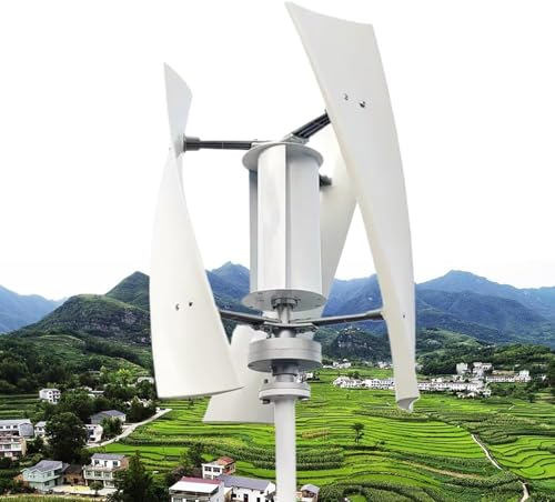 Aerogenerador Vertical 16000W 20000W 12V/24V48V/220V Turbina Eólica Energía Libre Levitacion Magnetica Generador Viento Instalacion Eolica Domestica con Controlador(16000W,48V)