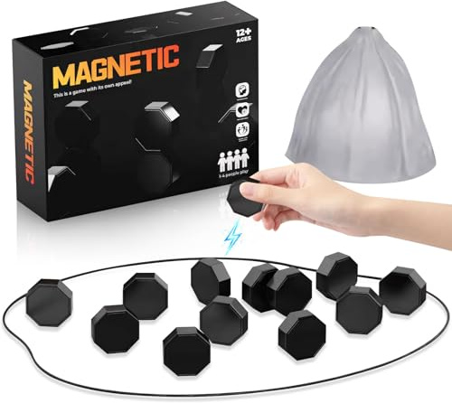 Magnetisches Schachspiel, Tragbar Magnet Schach Mit Spielseil Und Aufbewahrungstasche, Magnetsteine Spiel Tischspiele Denken Fördern, Puzzle Checkers Spiel Für Familienfeiern, Camping, Party (A)
