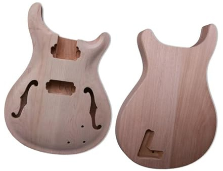 E Gitarren Bausätze Zum Selberbauen DIY-Zubehör Für E-Gitarrenkorpusse Mahagonifurnier Halbfertigprodukt
