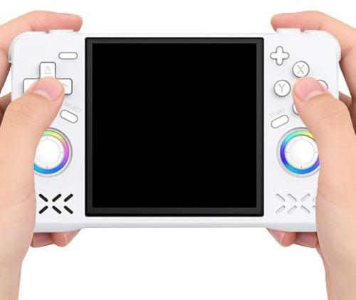 Retro Handheld Spielkonsole mit 4 Zoll Bildschirm und 128GB Speicher