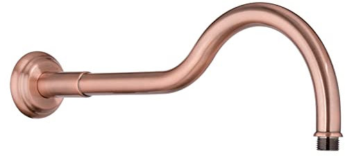 PaulGurkes Brausearm Retro Nostalgie Wandarm für Kopfbrausen Rote Bronze Kupfer