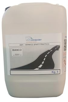 VERNICE SPARTITRAFFICO PER SEGNALETICA STRADALE 5 KG. COLORE BIANCO