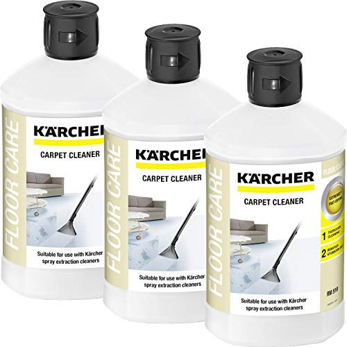 Kärcher Set di 3 detergenti per tappeti RM 519 da 1000 ml (etichetta in lingua italiana non garantita)
