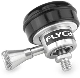 FLYCAM Schnellwechsel-Kamerahaken für Flowline-Rigs, 25 kg Tragkraft | Werkzeuglose Rändelschraubenverriegelung, Edelstahl- und CNC-Aluminiumkonstruktion für Kameralasten bis 25 kg