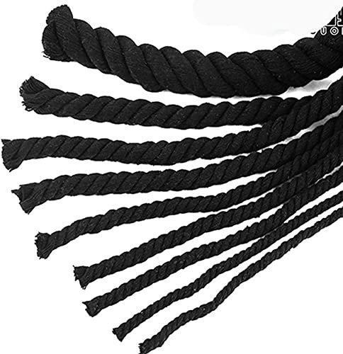 N/A 1KG Schwarz Makramee Garn Baumwollschnur Baumwollkordel DIY Craft Knitting Baumwollgarn Starke Baumwolle Schnur 12mm/20m lang
