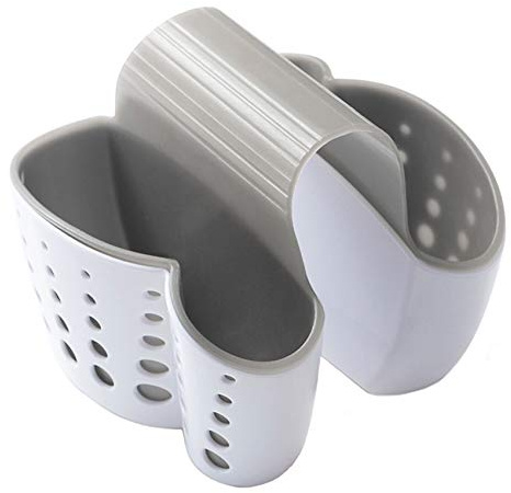 jinminamz Organizador de fregadero para la cocina, organizador de utensilios de cocina, soporte para esponjas, almacenamiento de baño (1PC)