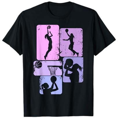 Basket Pallacanestro Ragazza Bambina Donna Maglietta
