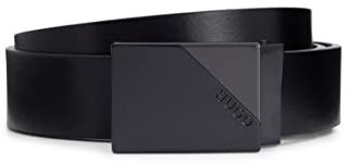 HUGO Herren Grora-G Gb35 Wendegürtel aus Leder mit Dorn- und Koppelschließe Schwarz Stck