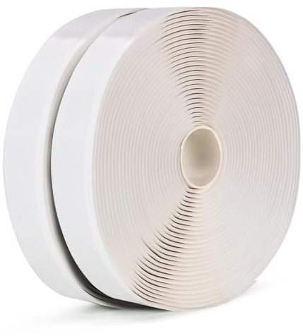 LLPT Nastro Butilico 2 Pz Bianco 19mm x 10m Nastro Sigillante Autoadesivo | Guarnizione Ermetica per Riparazione Camper Finestre vetri Barche Tetti Tubi EPDM