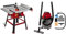 Einhell Sierra de mesa circular TC-TS 2225 U (máx. 2200W, Ø254 x Ø30mm hoja, tope paralelo/angular, ajuste de altura hasta 80mm, prolongación y ensanchamiento de la mesa)+ Aspirador KIT