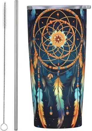 Vasos personalizados, tazas de acero inoxidable personalizadas de 20 onzas, taza de café de viaje aislada con tapa y botella de agua con pajita, regalo personalizado para familiares y amigos,