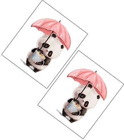 Veemoon 2stücke Leuchtende Schalteraufkleber Glow Im Dunkeln Aufkleber Wandaufkleber Für Kinderzimmer Panda-aufkleber Zum Abziehen Und Aufkleben Leuchtaufkleber Für Steckdose