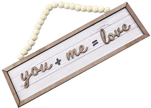 AOKWAWALIY Étiquettes décoratives en bois pour mariage - Pour les panneaux de mariage - Pour la réception de mariage - Décorations pour les fêtes de mariage - Panneau en bois de bienvenue -