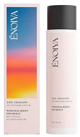 Anti-Cellulite Körperöl 150 ml - Geeignet für Lymphdrainage-Massagen - Bekämpft Cellulite und strafft die Haut - 100% Natürlich - Zitrus und Blumiger Duft.