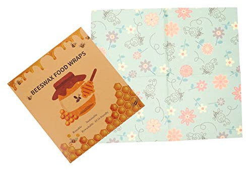 Gogogmee 3stücke Bienenwachstücher Wiederverwendbare Frischhaltefolie Für Lebensmittel Nachhaltige Aufbewahrung Mit Bunten Druckmotiven Für Brot Sandwiches Und Reste Waschbar Und