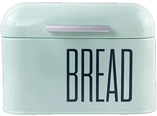 LXYDPZ Brothalter im Vintage-Design, Brotkasten, rechteckiger Brothalter aus Metall, multifunktionales Küchenzubehör, großer Brotaufbewahrungsbehälter, gesund (blau)
