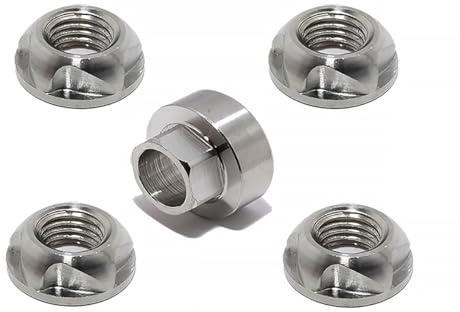 VOSANTU 1/2-13 304 Stainless Steel Anti-Theft Locking Nuts 13TPI Security Hardware Kit for Mountain Bike Awning Car Accessories for Styling Light Bar Safety,(4 Lock+ 1 Key)