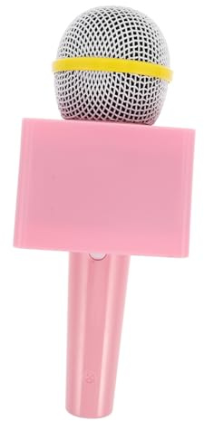 KONTONTY Microfono Di Simulazione Per Ragazzo Microfono in Plastica Per Giochi Di Finzione Karaoke e Spettacoli Sul Palco Bomboniere Per Feste Di Compleanno