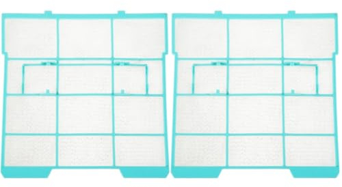 Garneck 2 Piezas Filtros de Repuesto para Aire Acondicionado Filtros de Ventana Antipolvo y Antibacterianos Diseño de Instalación Rápida Compatible Mayoría de Unidades de del Aire Interior
