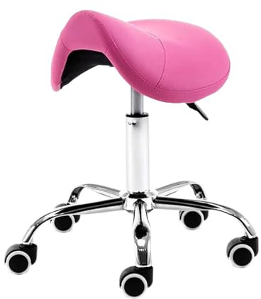 Sedia Da Salone Regolabile Con Rotelle Girevole Con Rotelle, Sedia Ergonomica Con Sgabello A Sella Con Ruote, For Taglio Del Salone Spa Della Clinica Di Massaggio Dello Studio Dentistico(Color-7)
