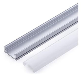 Greenice Perfíl Aluminio para Tira LED - Difusor Opal SU-A1707 x 2M