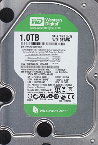 Western Digital WD10EAVS-22D7B0, DCM HBRNHT2MFB, 1TB SATA 3.5 Hard Drive