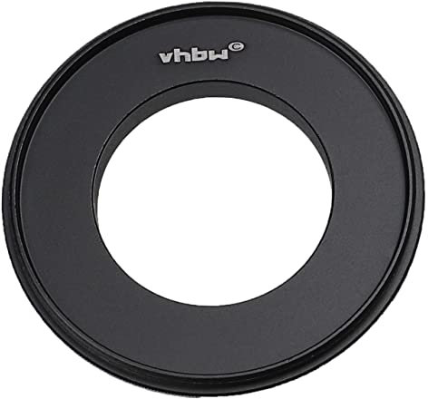 vhbw retro adattatore 62mm compatibile con Panasonic Lumix DMC-G1, DC-G91, DC-GX880 obiettivi fotocamere, fotocamere digitali - nero opaco
