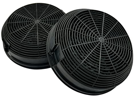 eRicambi, Filtri Carbone Attivo Cappa Elica F00478 Turboair mod.47 Compatibile KIT0161384 Adatto a Missy e Box in Standard, 2 Pezzi in Confezione Ø 155 mm H.50 mm
