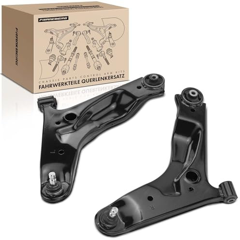 Frankberg Lot de 2 bras de suspension pour essieu avant gauche et droite - Compatible avec i10 PA 1.0L-1.2L 2008-2013 Picanto SA 1.1L 1.0L 2004-2011 Picanto BA 1.0L-1.1L 2005-2011 - Pièce de rechange