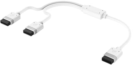 CORSAIR iCUE LINK Y-Kabel - 600 mm Rak - Vit