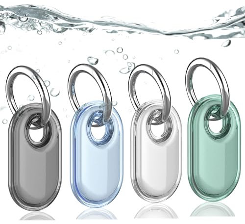 Dingfeiyu Hülle für Samsung Galaxy SmartTag 2 mit Schlüsselanhänger, GPS Tracker Anhänger Schutzhülle für Kinder, Hund, Katzen, Koffer, Schlüssel, Fahrrad