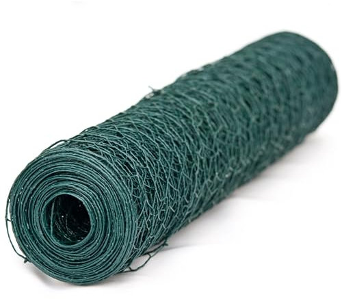 WERKA PRO Grillage plastifié Mailles hexagonales de 13mm 0,5 x 2,5m