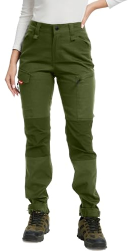WORK IDEA Pantaloni da Trekking da Donna, Elasticizzati, Slim Fit, Impermeabili, Adatti per attività all'aperto