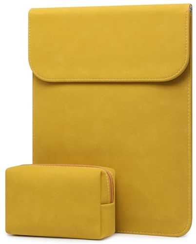 HYZUO 13 Inch Laptop Case Bag Sleeve for MacBook Pro Air M5, OliveYellow | for MacBook Air 13 A3449 M5-M1 2026-2018, MacBook Pro 13 M2 M1 2026-2016, MacBook Neo 13, iPad Pro/Air 13, Surface Pro,XPS 13