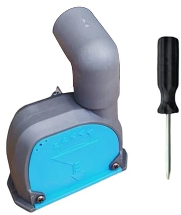 Oxxggkao Smerigliatrice angolare con aspiratore regolabile, protezione per taglio e smerigliatura per cemento, pietra, legno, attacco per estrazione smerigliatrice angolare