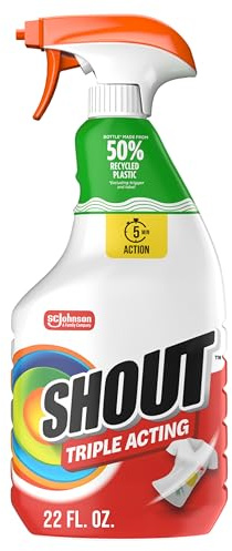 Shout Triple-Acting Stain Remover Spray, 22 Oz