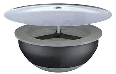 Bonomini - Supertappo a Espansione Con Piattello per Chiusura Pozzetto - per Sifoni a Pavimento - Diam. 100 MM, Piattello 125 MM - Grigio, Metallo