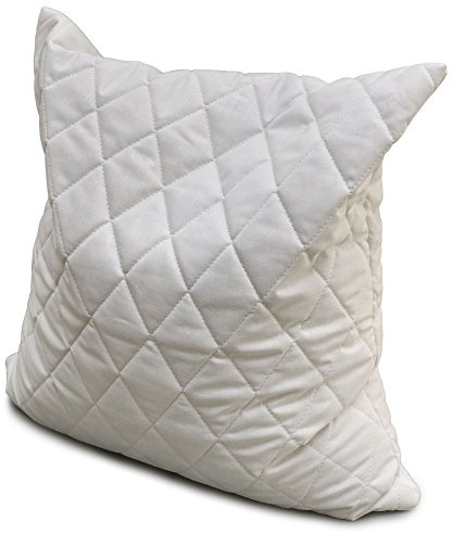 Giraffenland Coussin aux cosses de Sarrasin au Tissu matelassé Blanc 40x40cm, Directement rempli