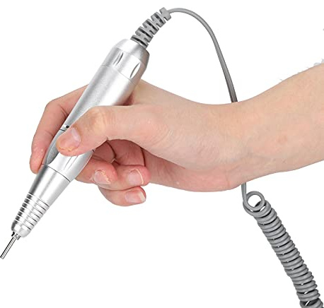 Elettrica Lima per Unghie,Trapano per Unghie Manico per Penna Manicure,Fresa per Unghie Professionale sostituibile per Rimozione Smalti e Gel,Strumento per manicure e pedicure