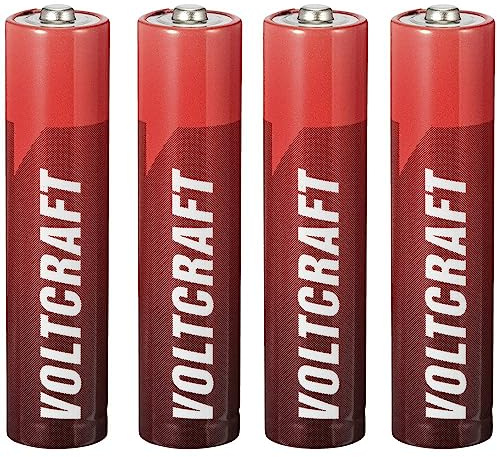 VOLTCRAFT Industrial LR03 Micro (AAA) batteria alcalina manganese 1350 mAh 1,5 V 4 pezzi