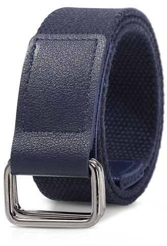 Coubeau Cinturón Elastico Niño - Cinturón de Lona para Niños Cinturón Deportivo sin Agujeros Cinturón de Correa de Algodón para Jeans Casuuniformes Escolares