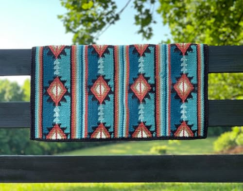 EQUIEMPRESS Sattelunterlage Western Ranch/Westernsatteldecke aus Neuseelandwolle, Top Wool Pad Sensor Flex (Anpassung möglich) A-89 (34 x 32)