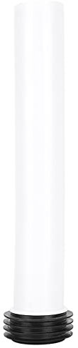 Tube de chasse d'eau allongé, réservoir d'eau de toilette dissimulé blanc, tuyau de chasse droit, tube de chasse d'eau allongé, accessoire de toilette pour toilettes à drain mural