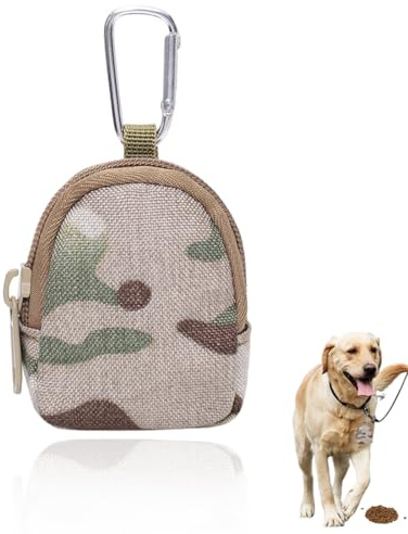 JUGUTA 1 Stück Leckerlibeutel Für Hunde, Leckerlitasche Für Hunde Mit Reißverschluss Futterbeutel Hundetraining Freihändige Hundeleckerli Beutel Tragbare Mini Tasche Für Hundetraining
